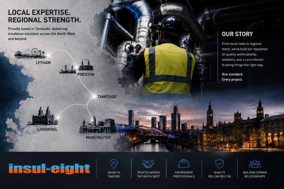 Insul-Eight coverage area — North West England, registered office in Blackpool