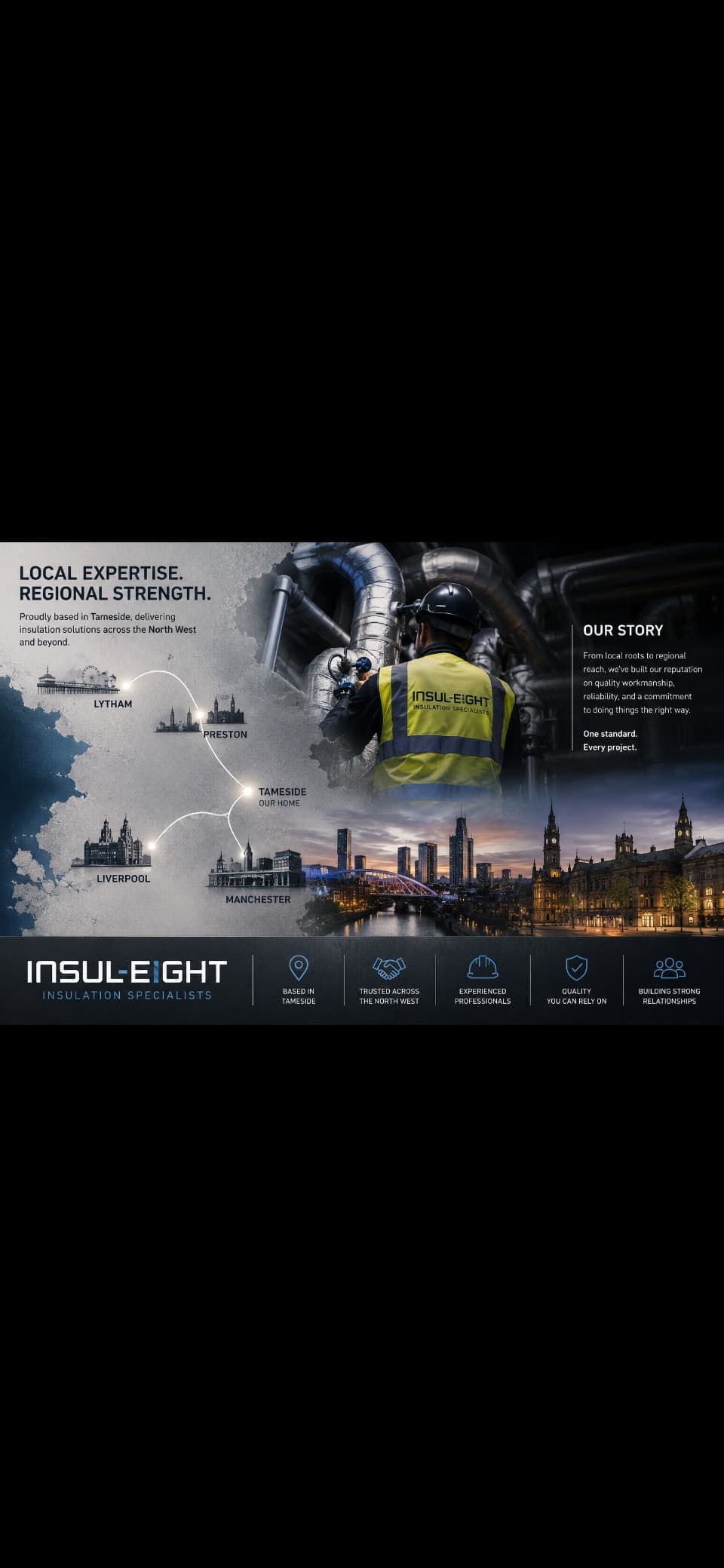 Insul-Eight coverage area — North West England, registered office in Blackpool